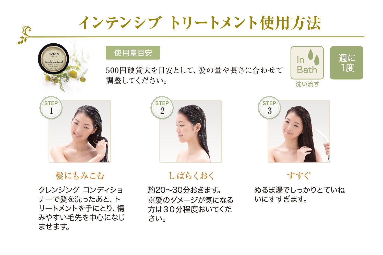 Amazon | ウェン インテンシブ トリートメント アーモンド 112g | WEN