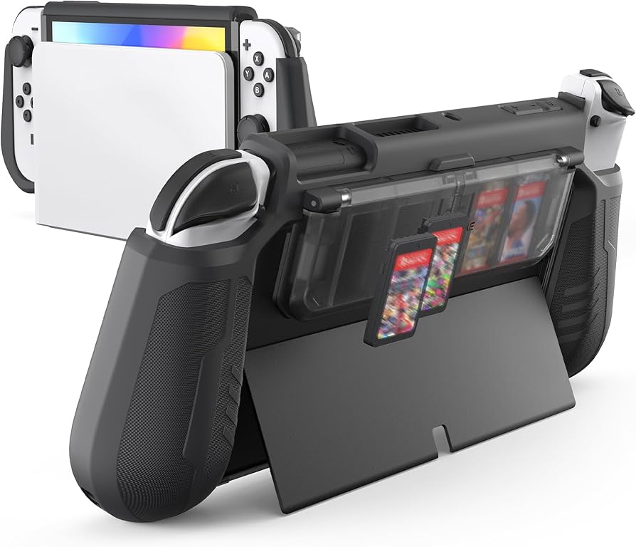 Amazon.com: Switch OLED Case with Flip Game Storage, KIWIHOME