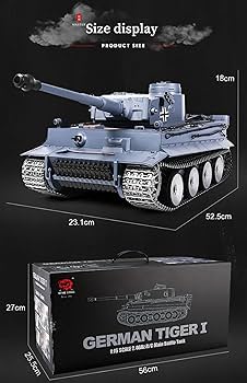 Amazon.co.jp: HengLong 1:16ドイツ軍ティーガーI重戦車 VI号戦車 3818