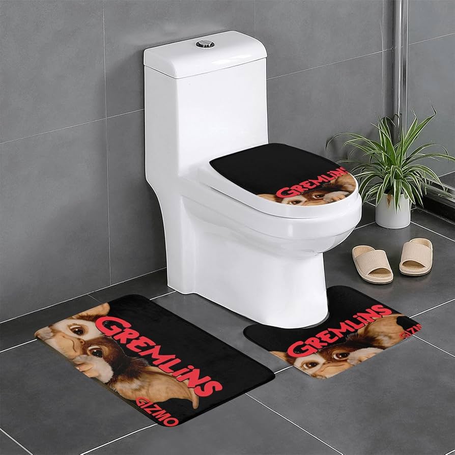 Amazon｜トイレマット 3点セット グレムリン ギズモ バスルームマット
