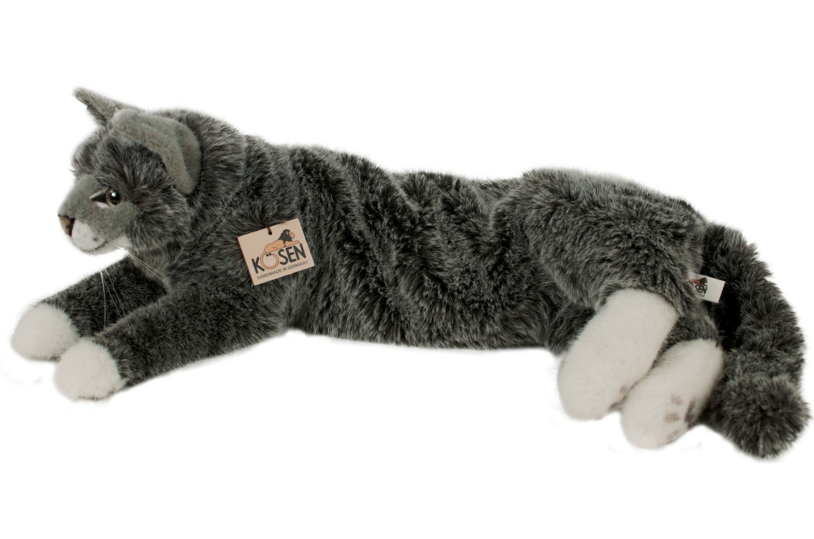 Amazon.co.jp: ねそべり猫 グレー KOSEN(ケーセン社) 50cm “Lucie