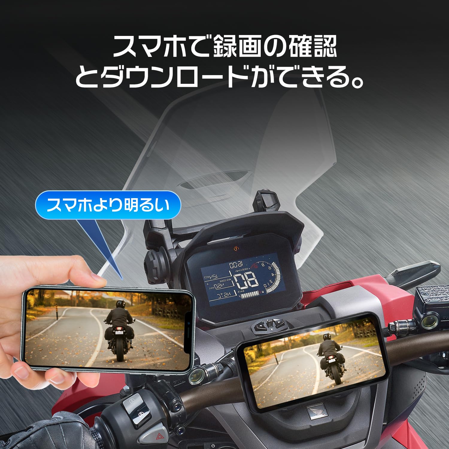 Amazon.co.jp: Changer バイクナビ バイク用ドライブレコーダー 6.25