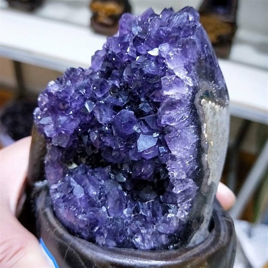 Amazon.co.jp: Sairui 500-800g天然アメジストクラスターアメジスト