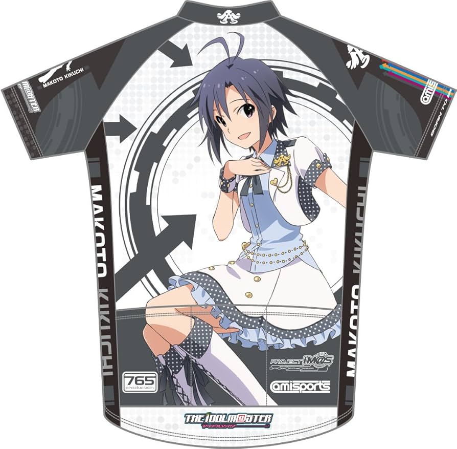 Amazon | アイドルマスター 菊地真 サイクルジャージ 半袖 サイズ:XS