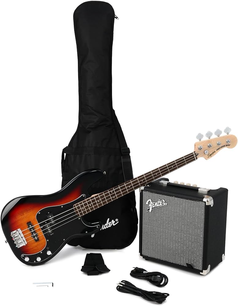Amazon.com: Squier Affinity Series Precision Bass PJ Pack - 3