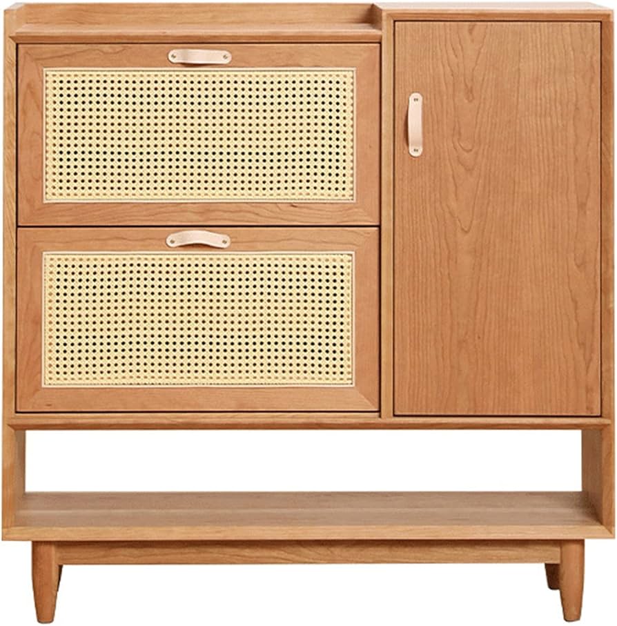 Amazon｜ZXK シューズボックス 木製 下駄箱 靴棚 大容量 ナチュラル