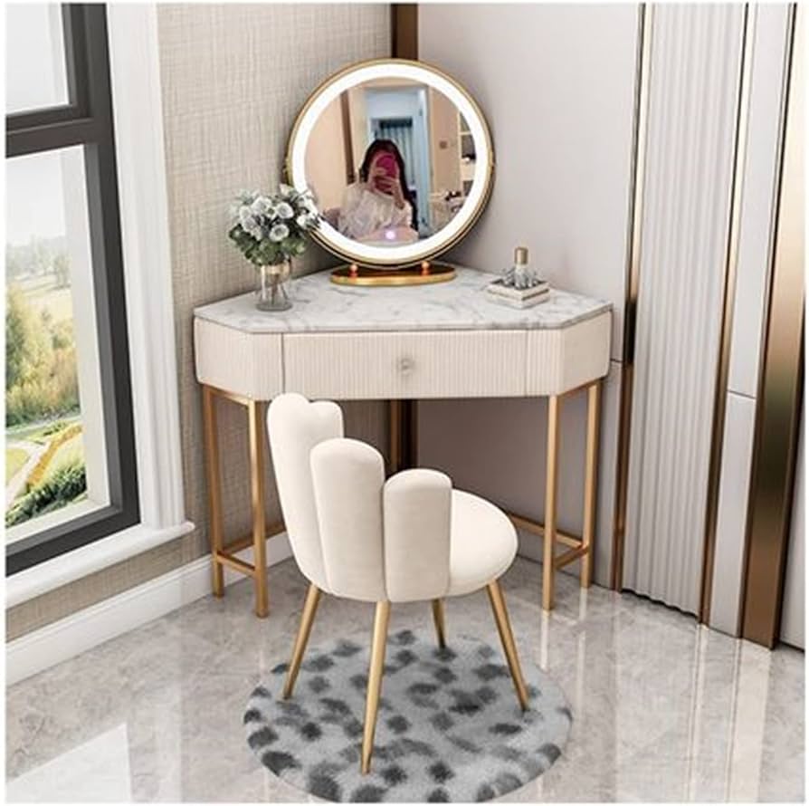 Amazon｜ドレッサー 三角ドレッサーコーナーベッドルームコーナー