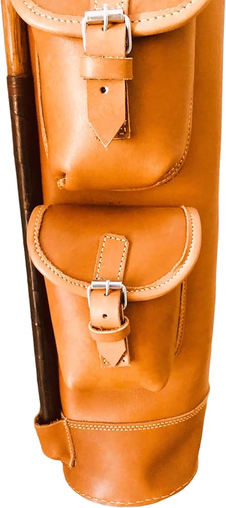 Amazon | Geoffrey | ヴィンテージ タン レザー ゴルフ クラブ