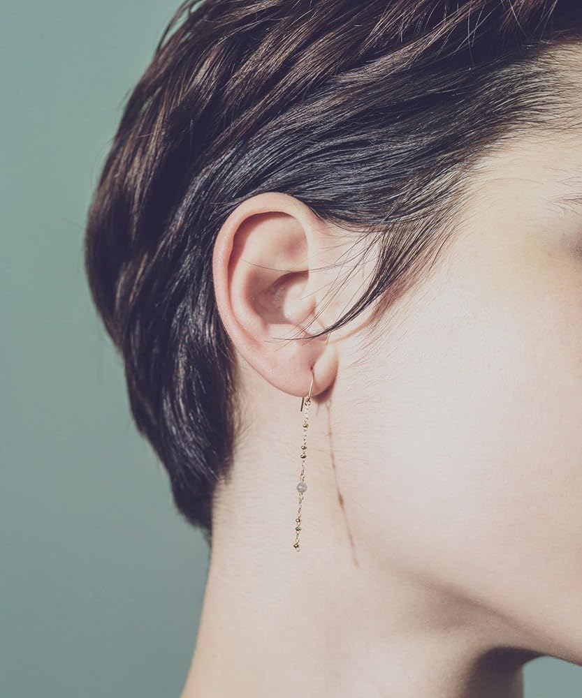 Amazon | (エテ) ete K18YGグレイン グレーダイヤモンド ピアス 270646