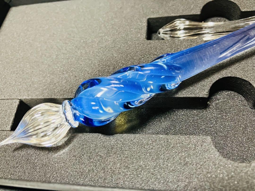 LUC◇ガラスペン ゴースト（ブルー） Amazon | ガラス工房LUC ガラス