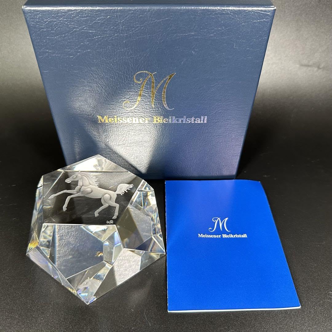 Amazon.co.jp: マイセンクリスタル 干支オーナメント ホース(馬)(共箱