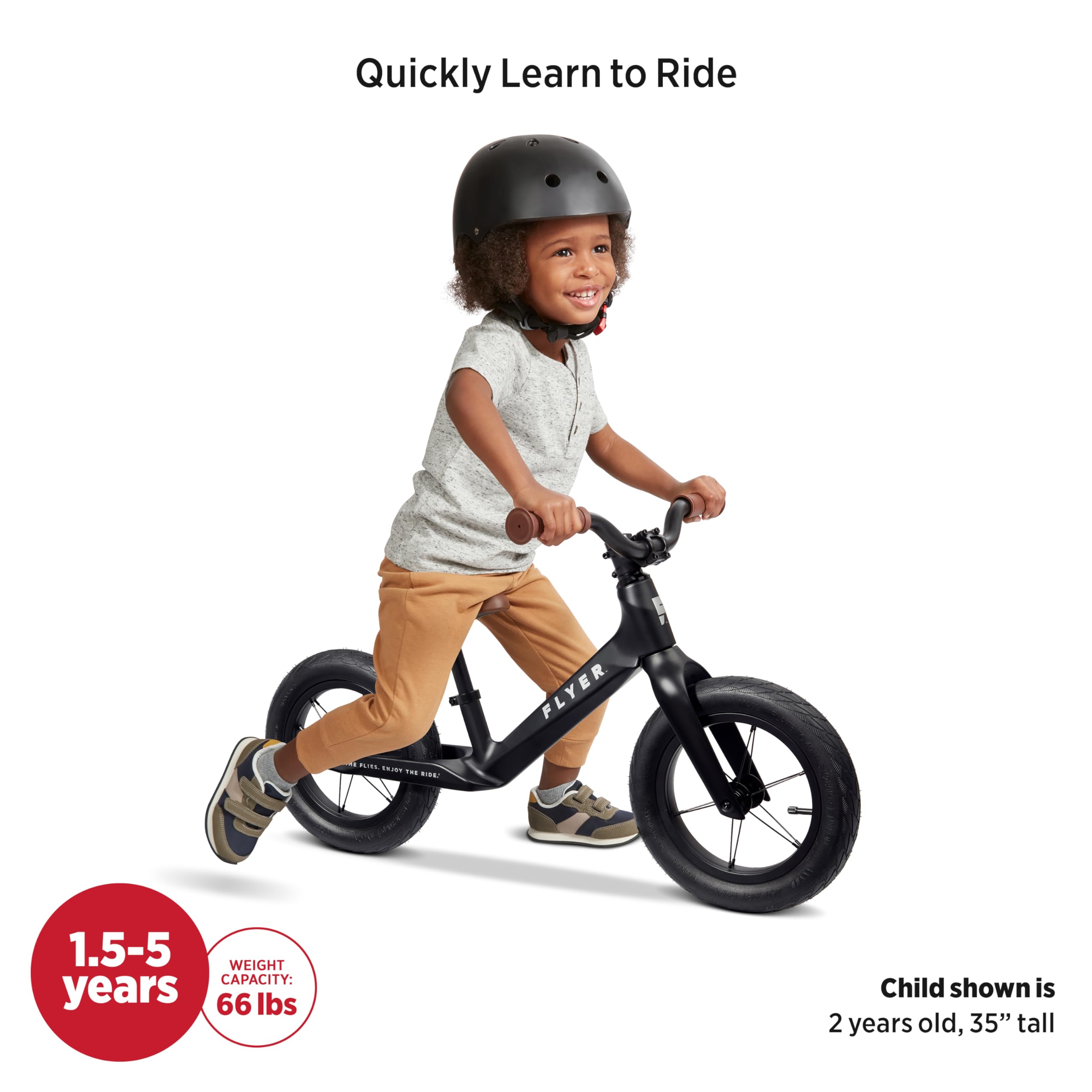 Amazon.com: Radio Flyer Ultra Lite Balance Bike, Black, for Kids