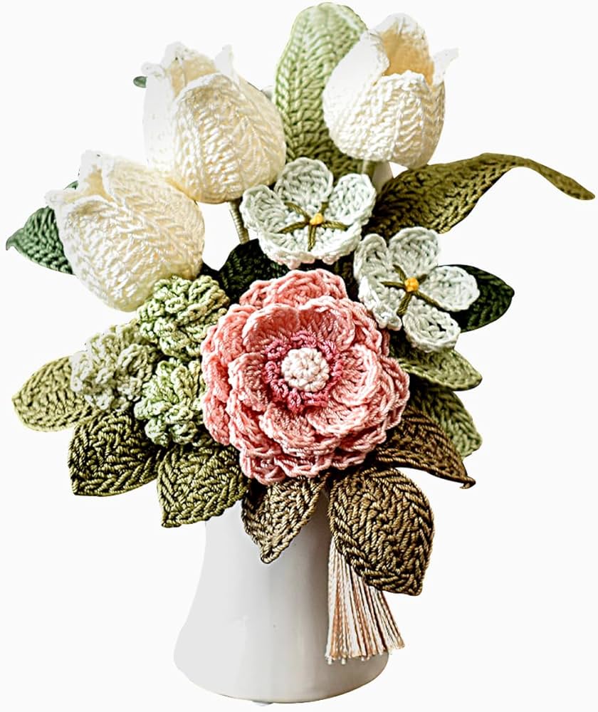 Amazon.co.jp: 《編み花》仏花（枯れないお花シリーズ） フラワー