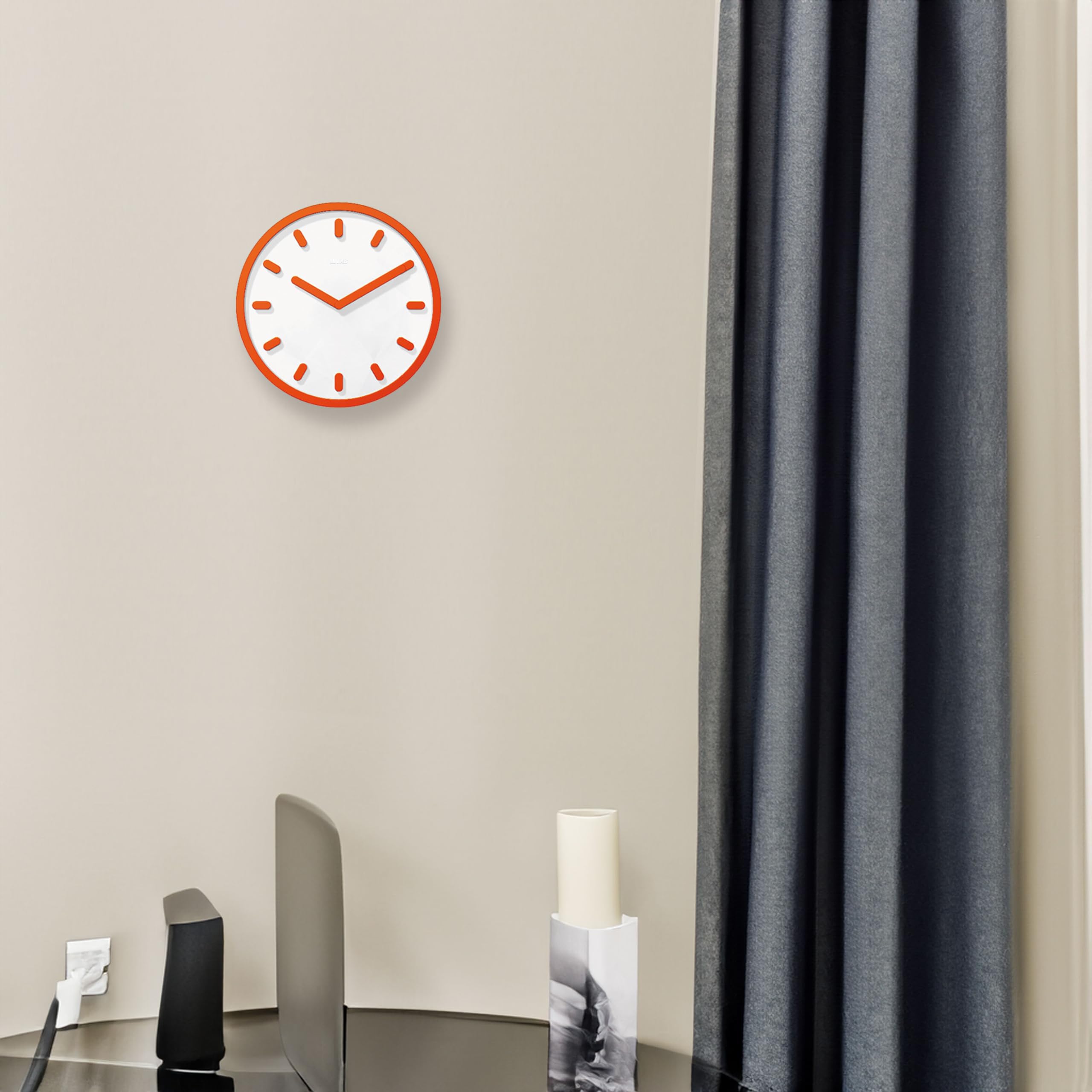 Amazon.co.jp: Magis 掛け時計 オレンジ 30x30x4cm TEMPO 壁掛け時計