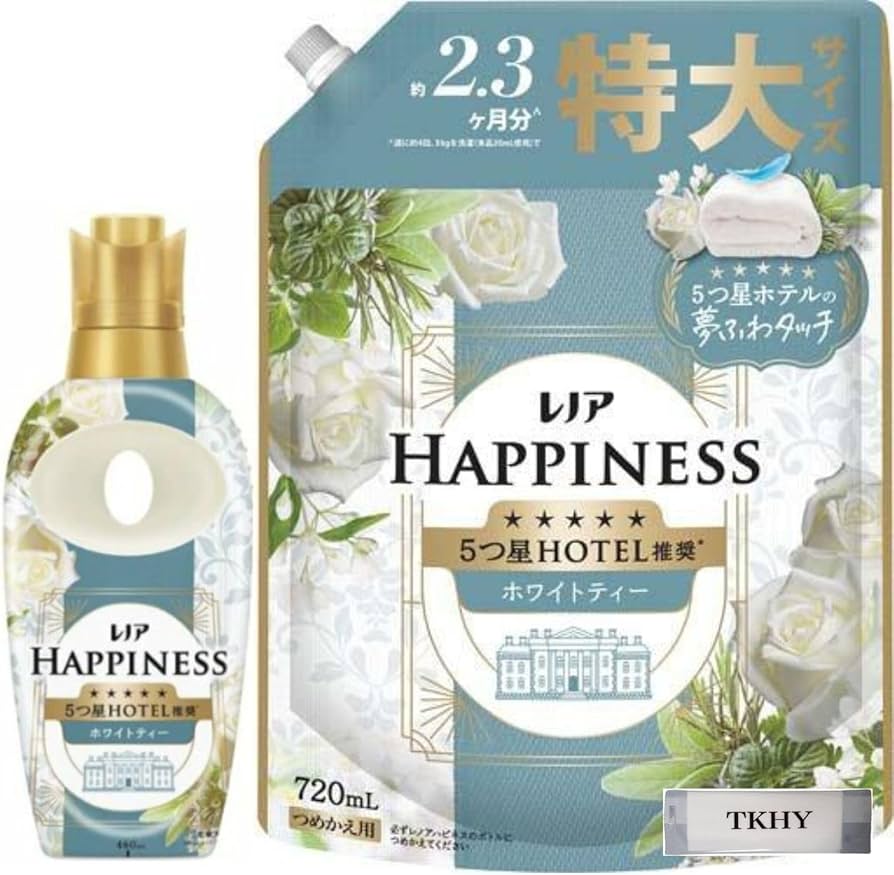 Amazon | レノアハピネス 柔軟剤 夢ふわタッチ ホワイトティー 本体