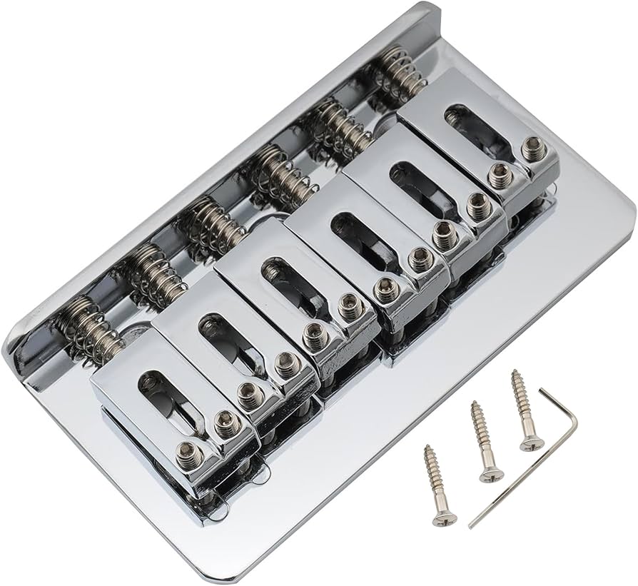 Amazon.com: Musiclily Pro 54mm Modern Hardtail Fixed Bridge for