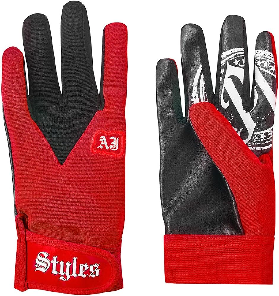 Amazon.co.jp: WWE AJ Styles レッドレプリカグローブ One Size レッド