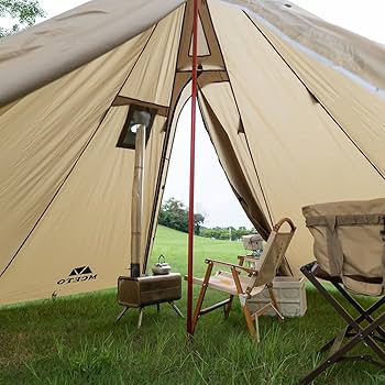 Amazon.co.jp: 【在庫処分 販売】 八角形ピラミッドタワー 煙窓テント