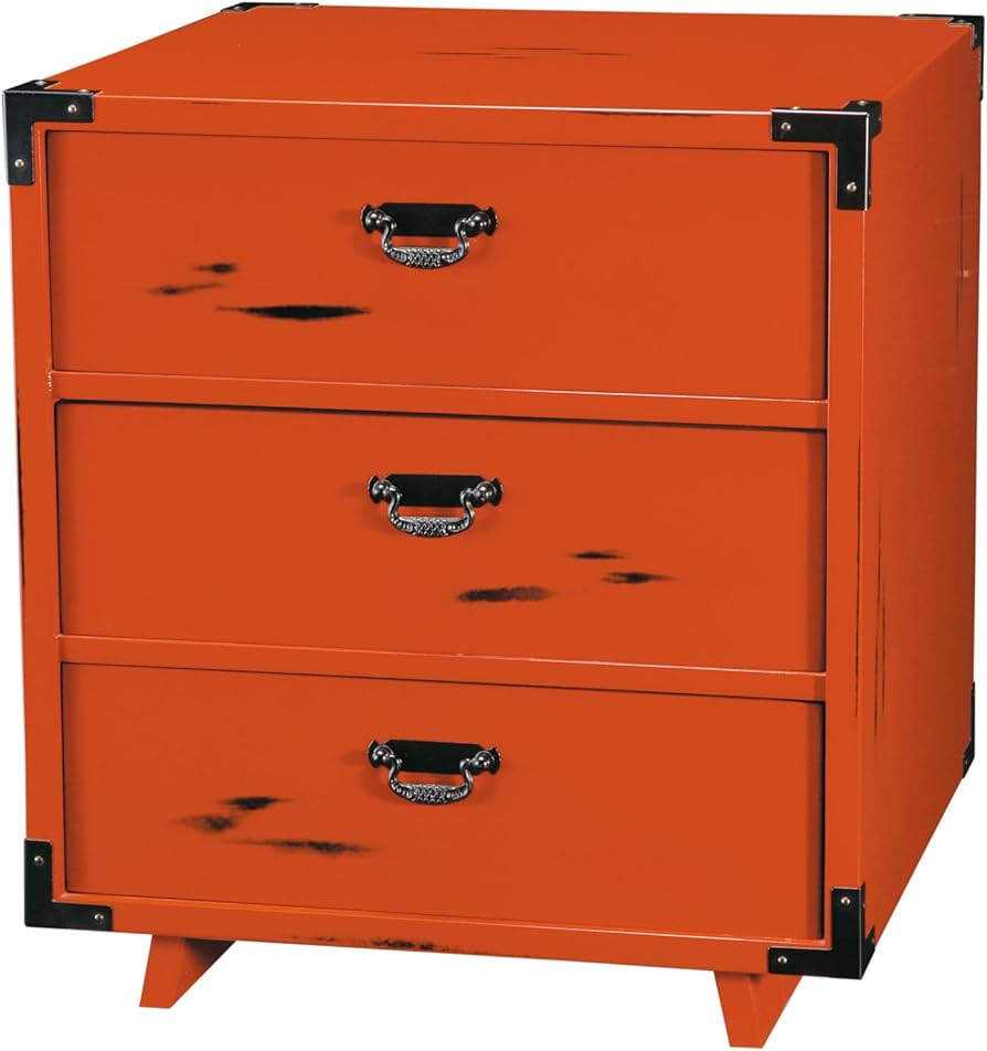 Amazon.co.jp: 中西工芸 紀州のぬりもの 三ッ引出し 根来塗 小 22-9-7A