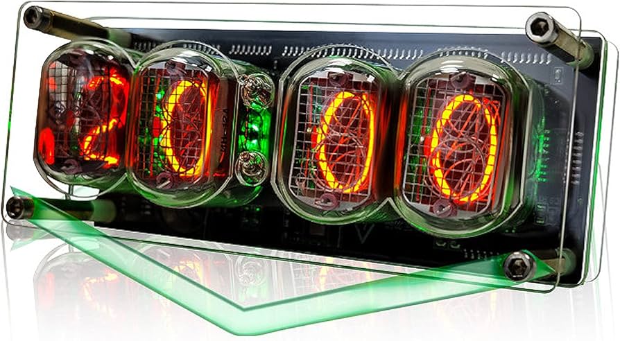 Amazon.co.jp: QuiExact ニキシー管時計 発光管時計 レトロモダン