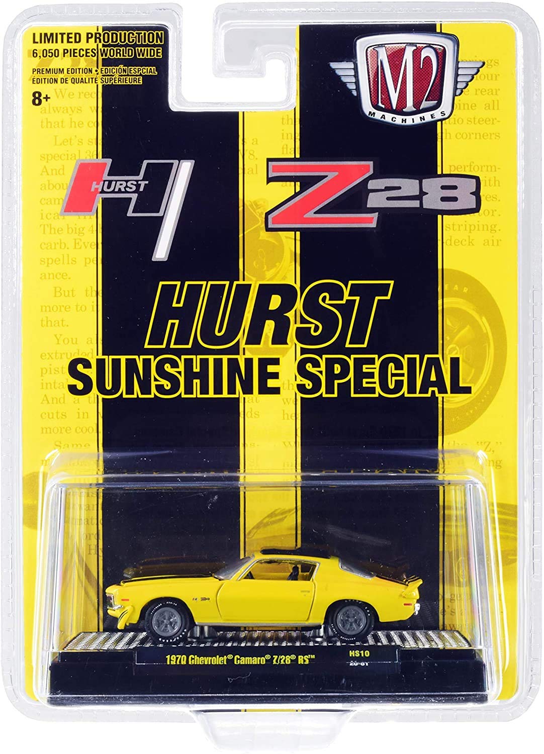 1970 Camaro Z/28 RS Hurst Sunshine Special Yellow with Black