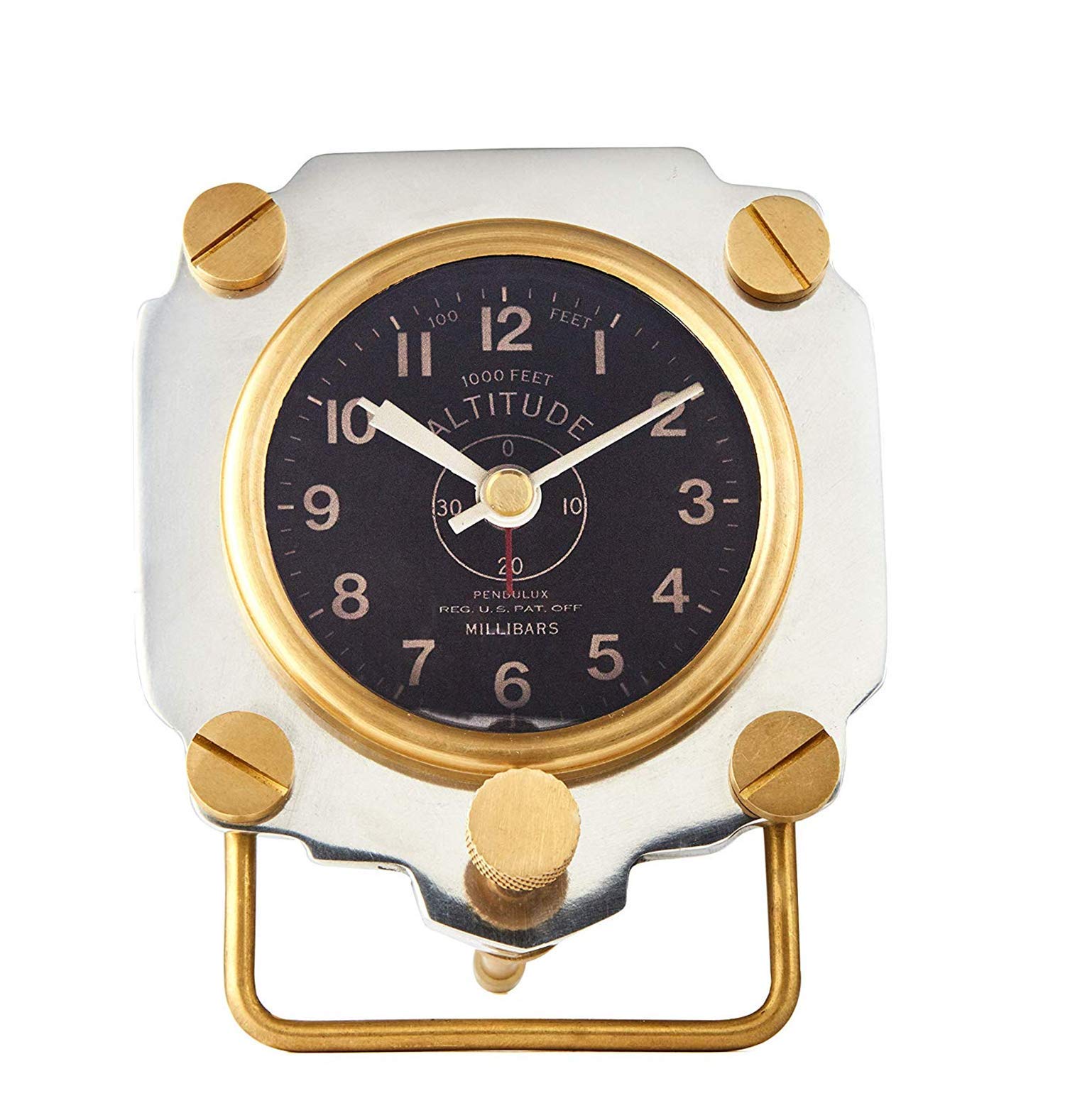 Amazon.co.jp: Pendulux 高度計目覚まし時計 アビエーターデッキ時計