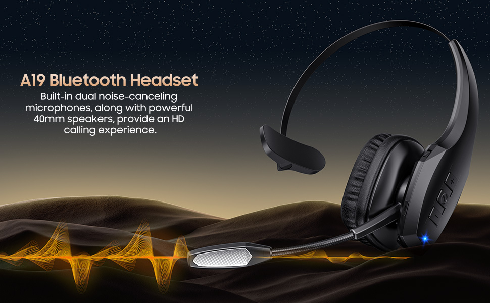 Amazon.com: Trucker Bluetooth Headset, Wireless Headset with Mic