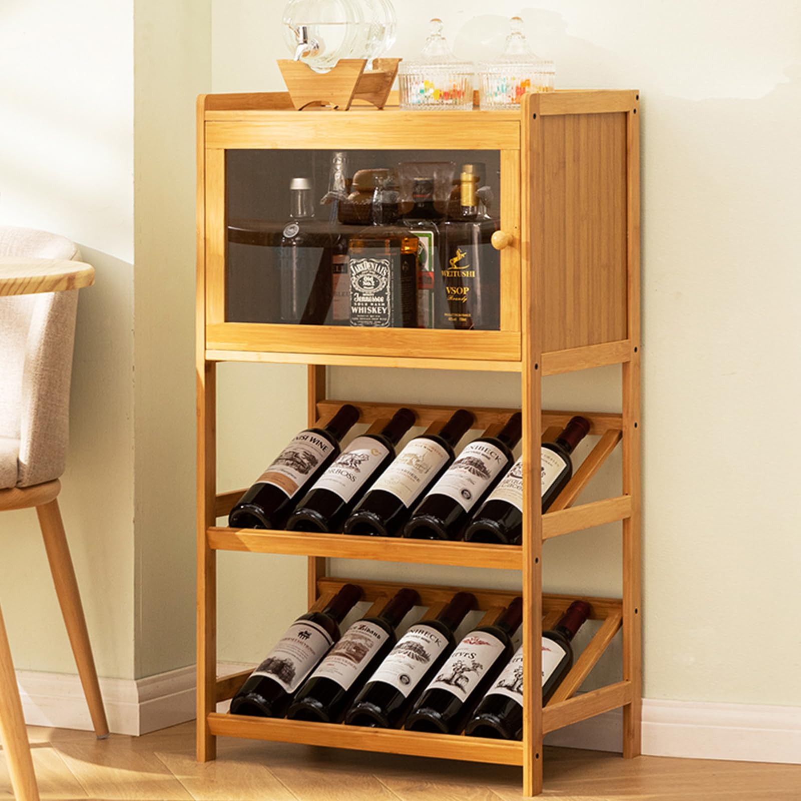 Amazon.co.jp: Wokouiys ワインラック お酒収納ラック ワインバー