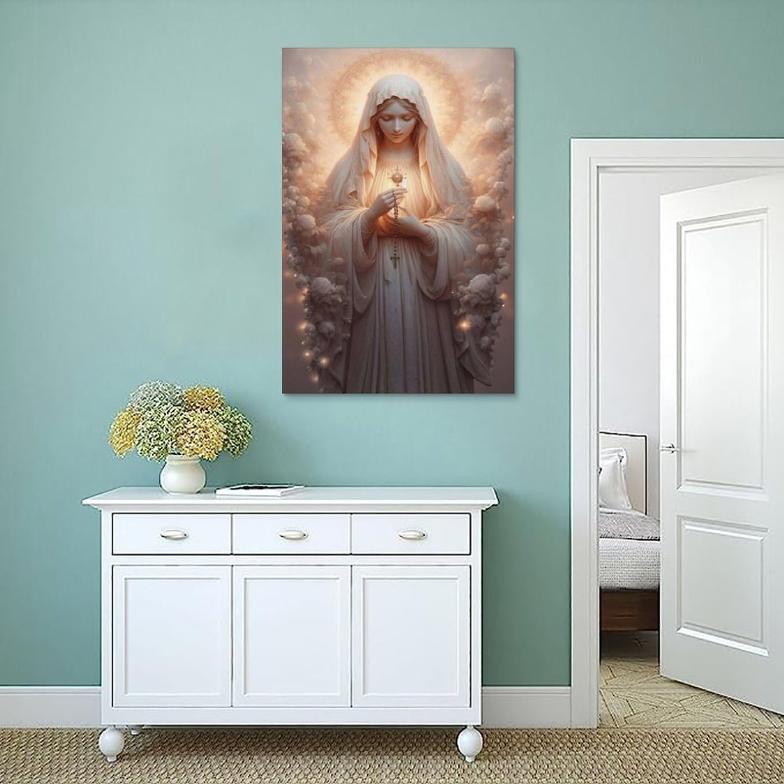 Amazon.co.jp: 美しい聖母マリアのポスター ポスター装飾絵画