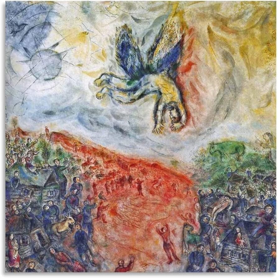 Amazon.co.jp: マルク・シャガールのポスターと版画《イカロスの墜落