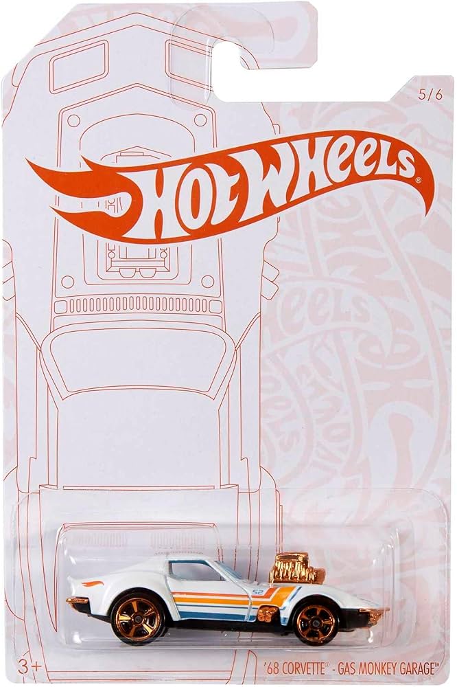 Amazon.com: Hot Wheels 2020 Pearl and Chrome 5/6 - '68 Corvette