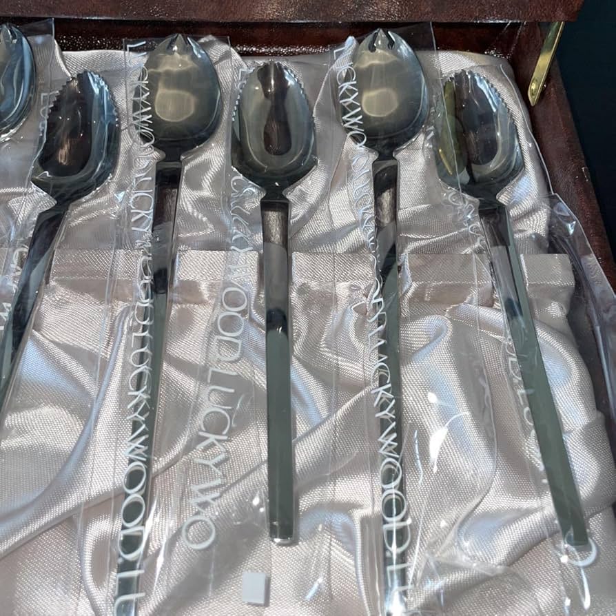 Amazon | ラッキーウッド オリジナルステンレス 18/12 カトラリー