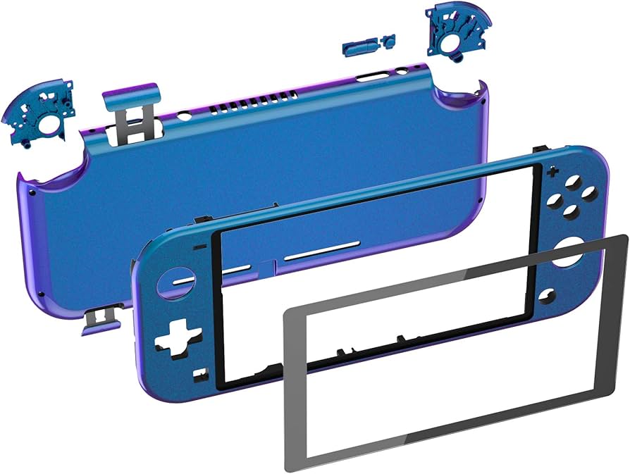 Amazon.com: eXtremeRate Chameleon Purple Blue Glossy DIY