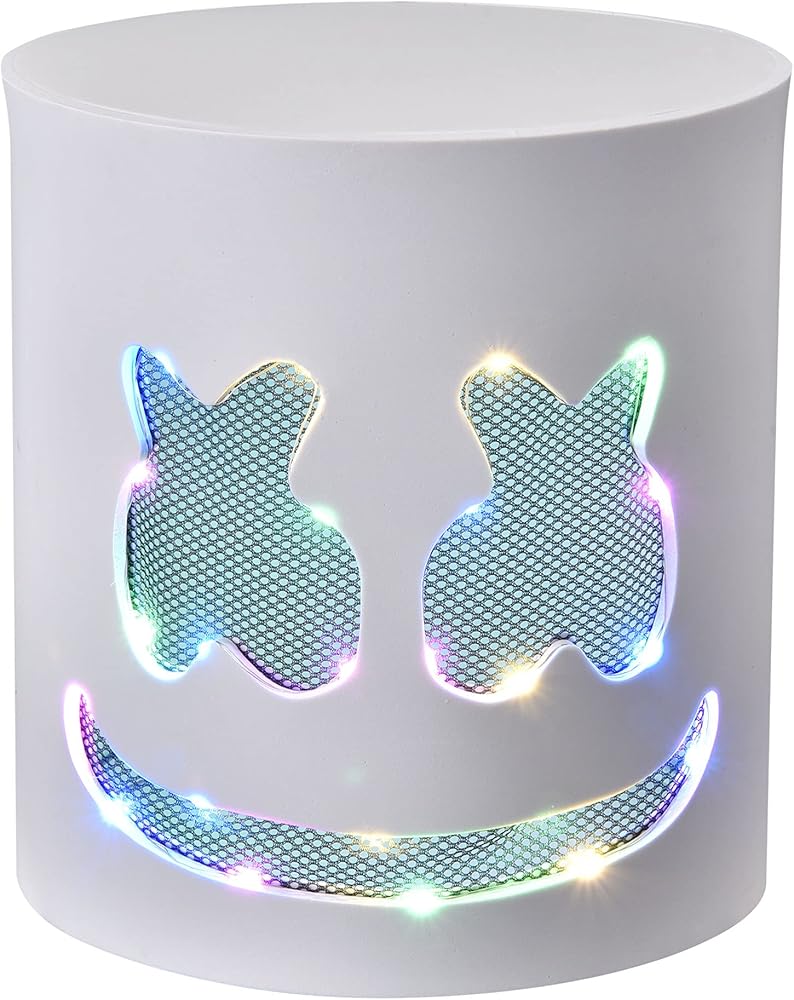 Amazon.co.jp: FTXJEHG ハロウィン DJ マスク led 光る マシュマロ