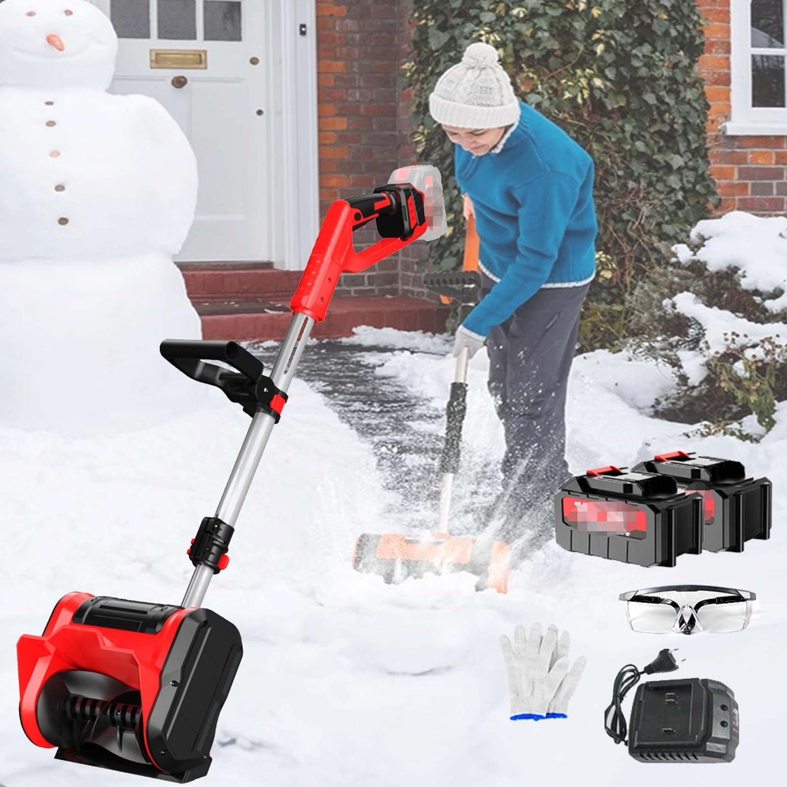 Amazon.co.jp: 【2024業界新発想】電動除雪機 充電式 20V/4.0Ah