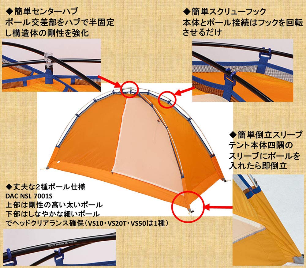 Amazon.co.jp: ダンロップ 1人用コンパクト登山テント VS-10