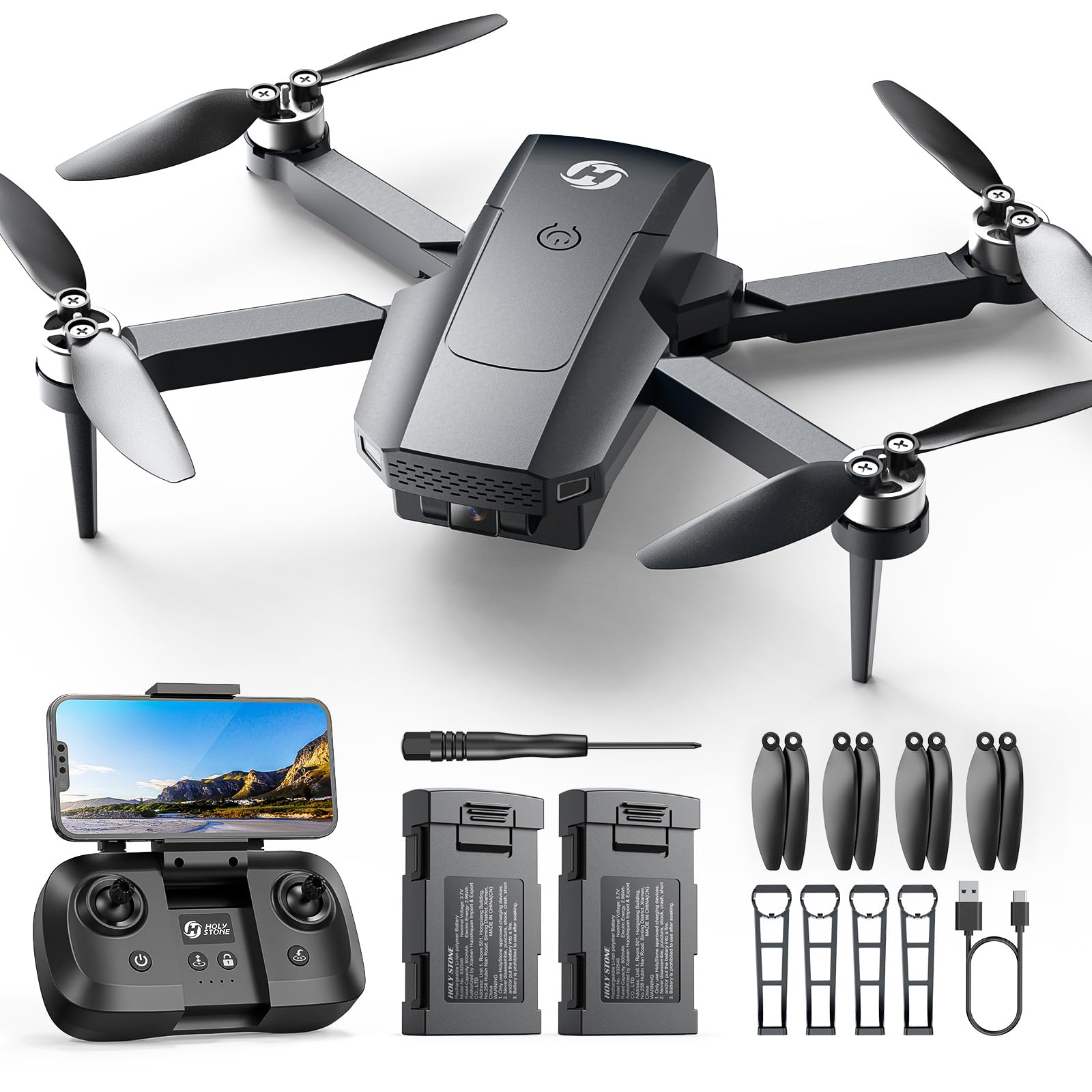 Amazon.co.jp: Holy Stone ドローン カメラ付き 100g未満 折り畳み式