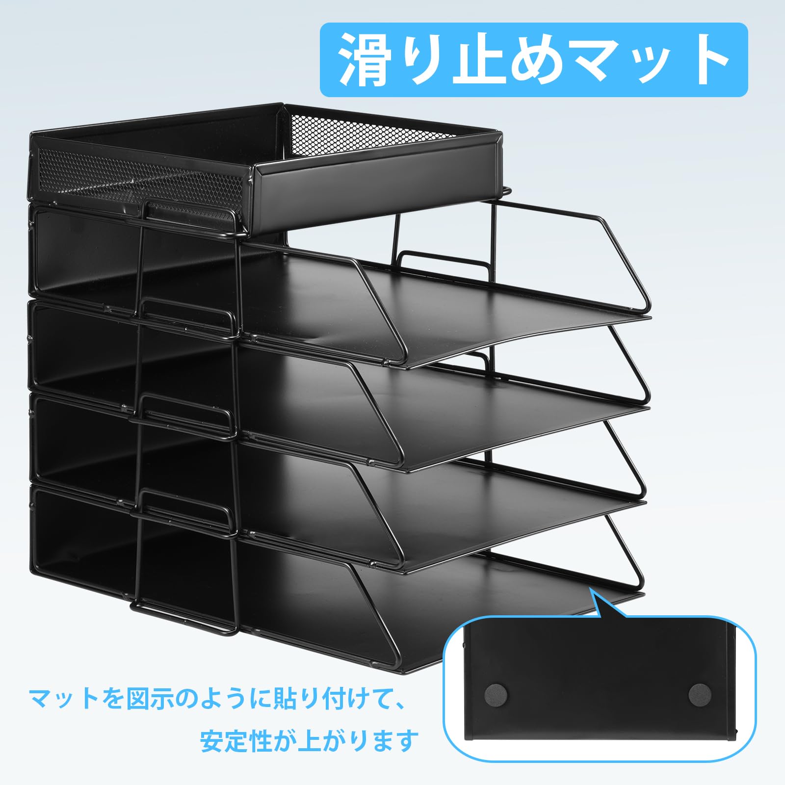 Amazon.co.jp: FIRSTCHOICE 書類トレー 5段 書類ケース 書類整理 A4