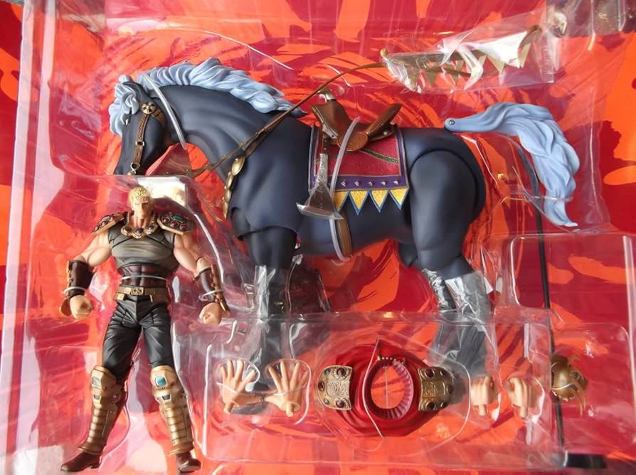 Amazon.co.jp: 海洋堂 北斗の拳200Xシリーズ ラオウ 羅王 黒王号 Final