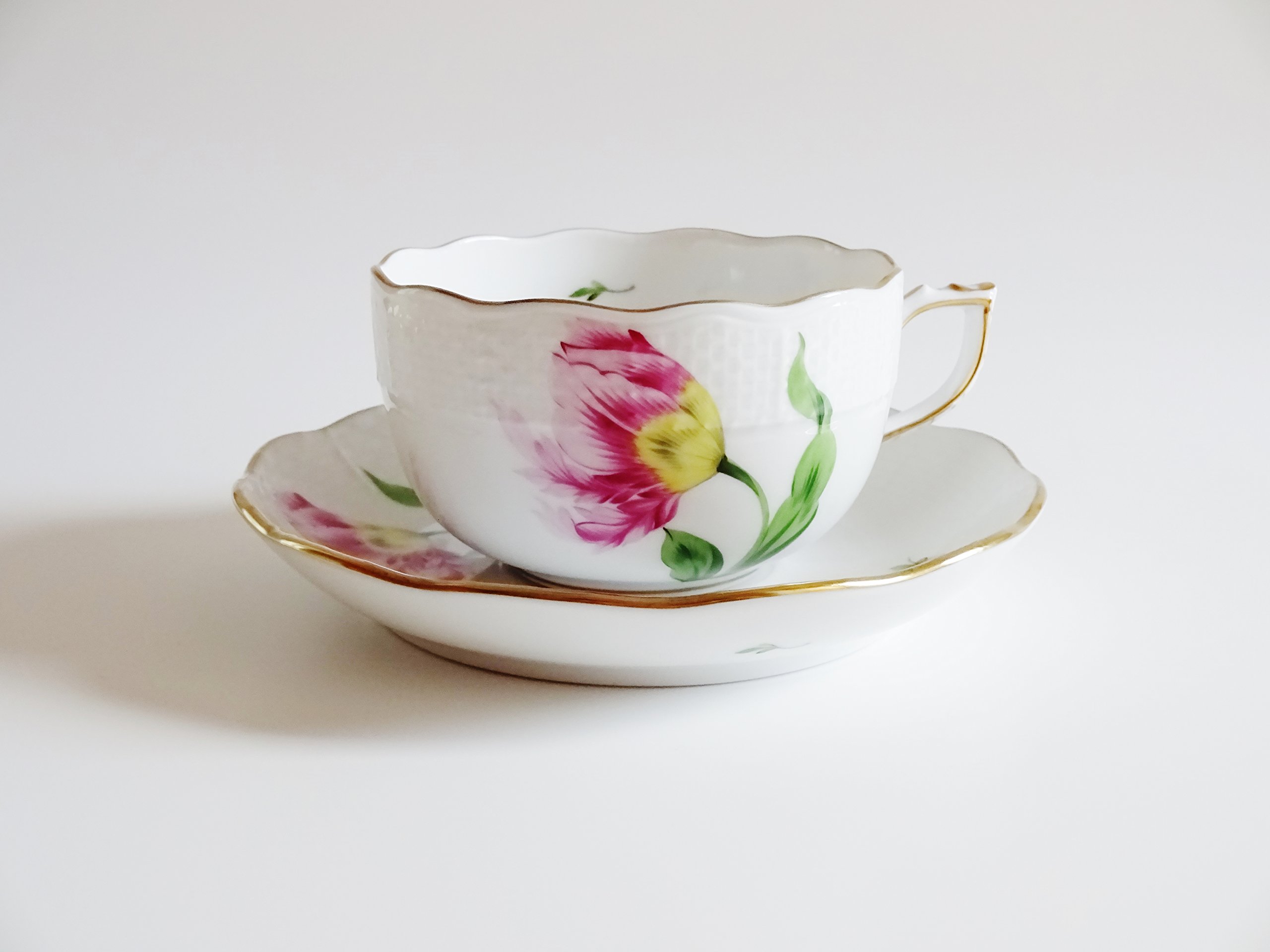 未使用保管品☆ヘレンド バコニーの春 サービストレイ(取って付き) 未