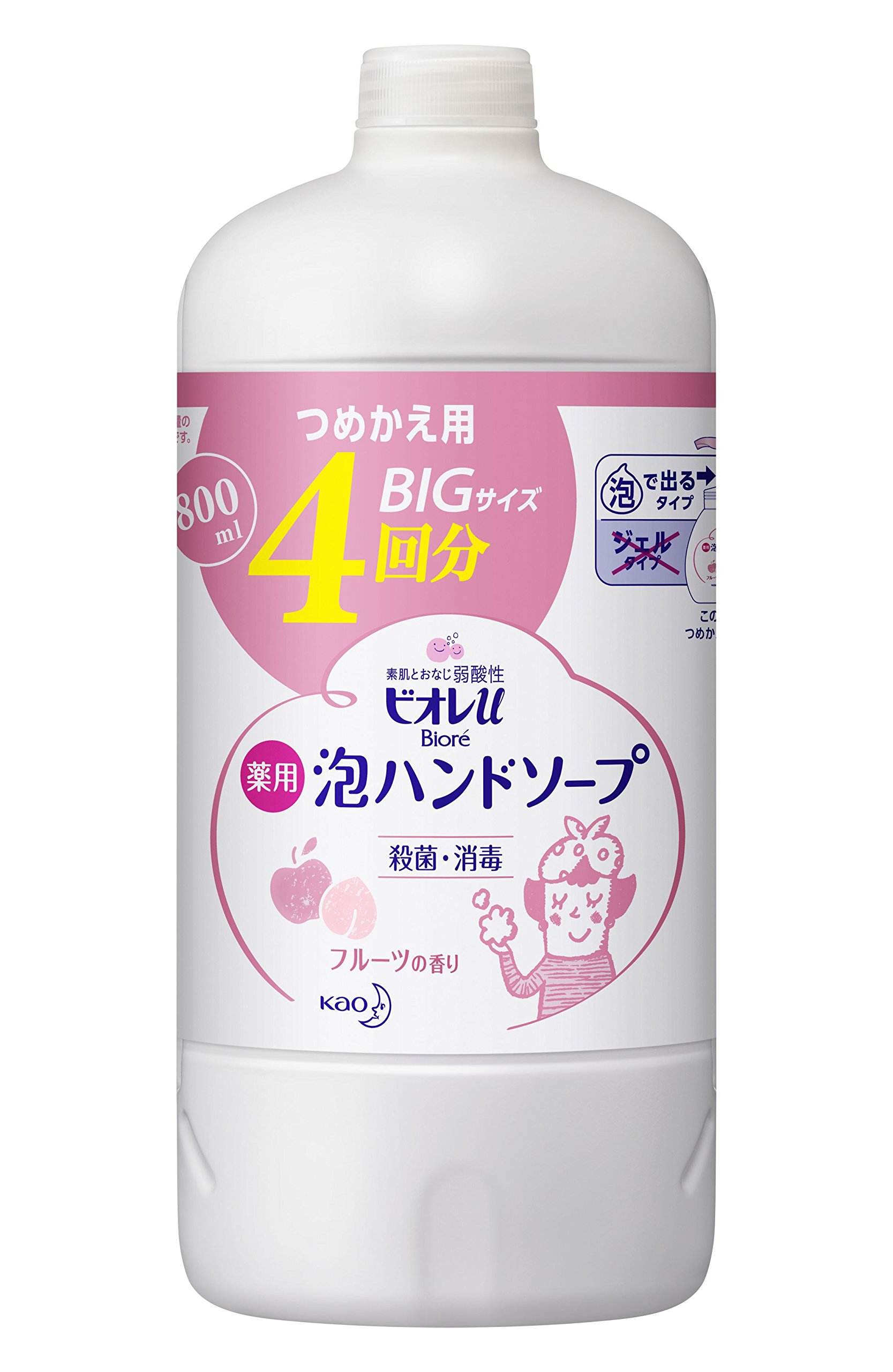 Amazon.co.jp: ビオレu 泡ハンドソープフルーツつめかえ 800ML