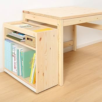 Amazon.co.jp: 無印良品 パイン材デスクワゴン 幅24×奥行55×高さ57.5cm