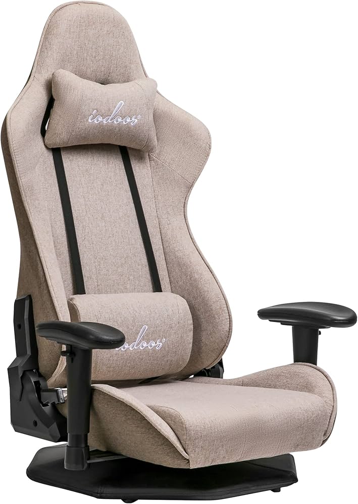 ゲーミング座椅子 ベージュ 関家具監修の座椅子型ゲーミングチェアが11