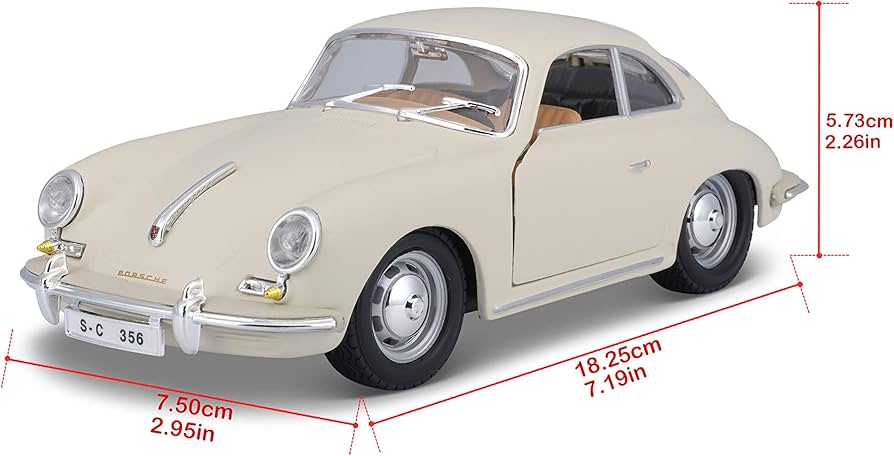 Amazon | Bburago（ブラーゴ） 1/24 ポルシェ 356B クーペ 1961