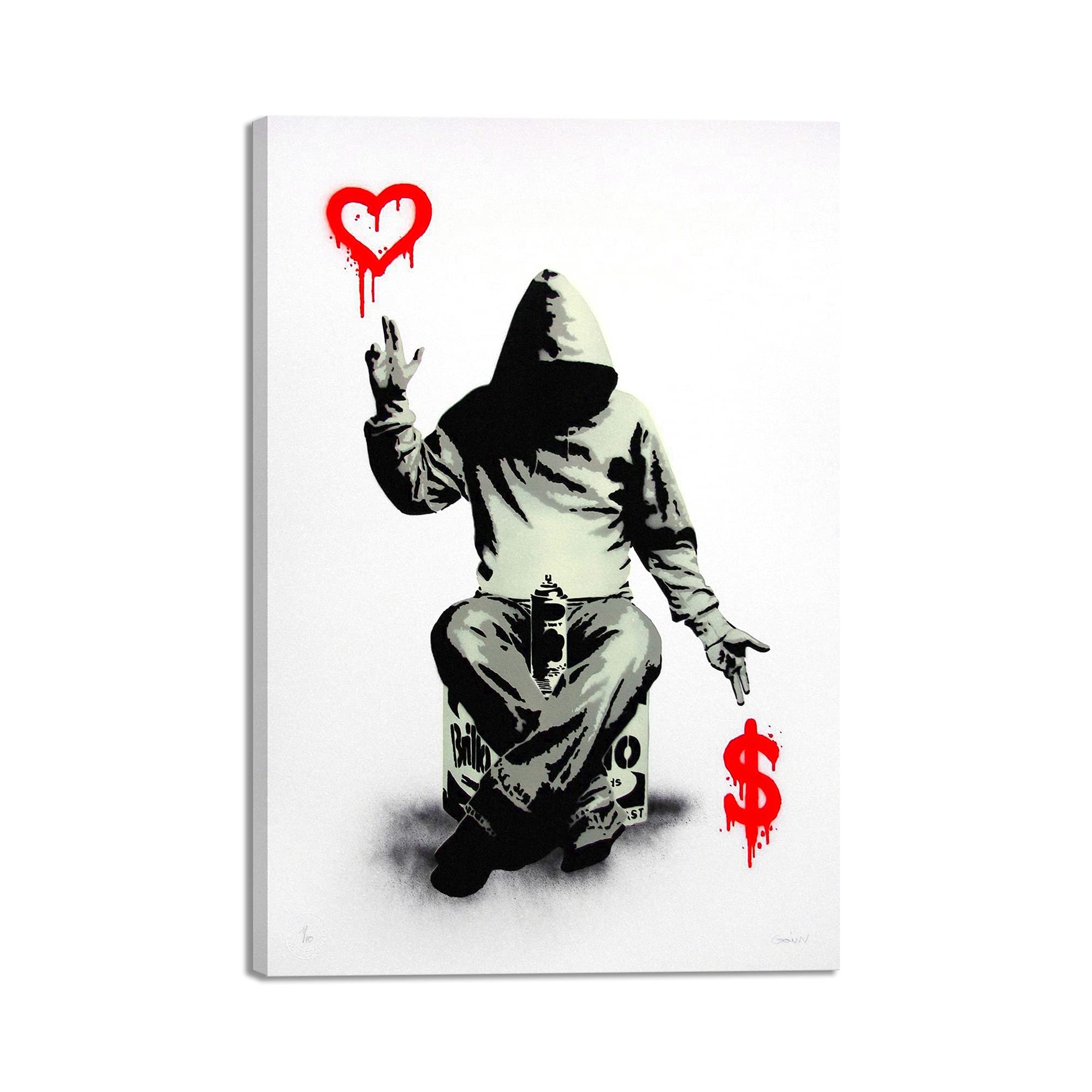 Amazon.co.jp: Banksy バンクシー 愛とお金 ポスター アートパネル