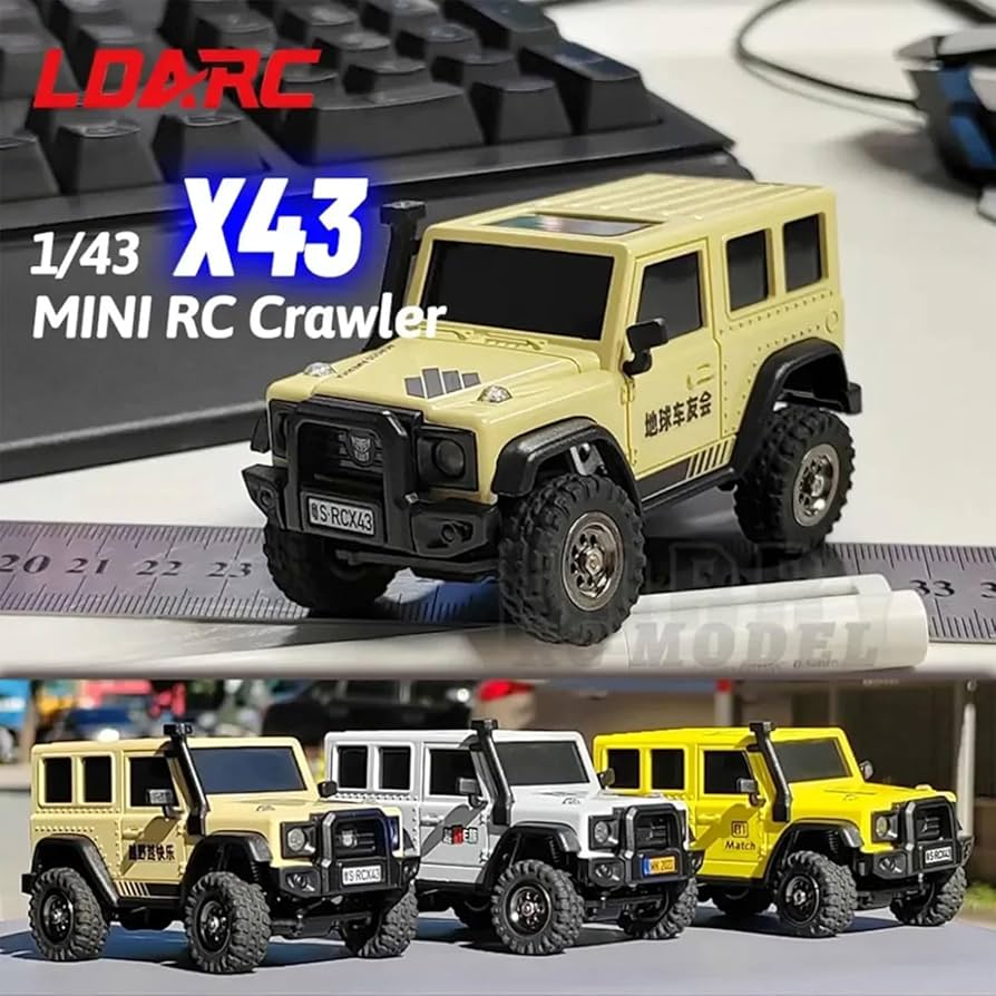 Amazon.com: LDARC 1:43 Scale Mini RC Crawler RTR RC Rock Truck 4x4