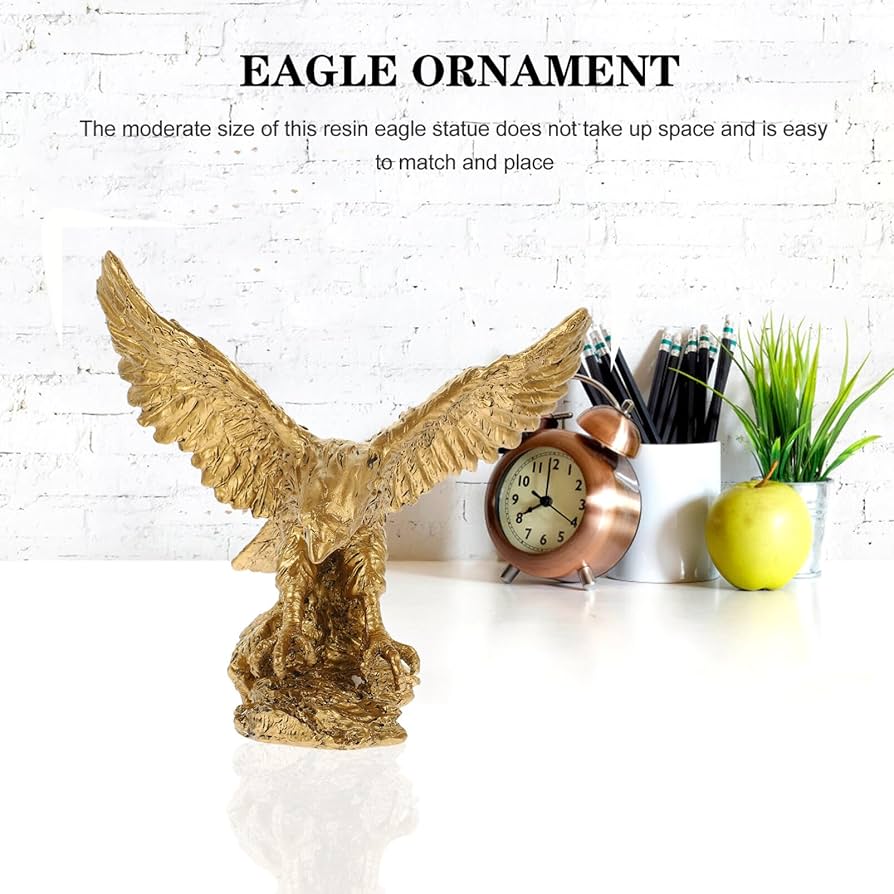 Amazon｜PRETYZOOM 鷲 像 飛行 鷲 彫刻 風水 幸運 ハゲ 鷲 鷹 像 装飾