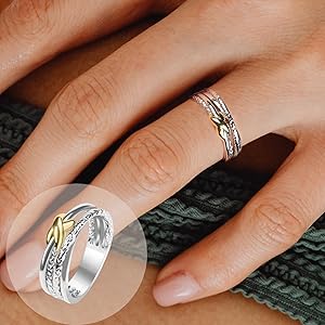 Amazon.com: JadeAngel Two Tone Rings For Women Fashion Designer