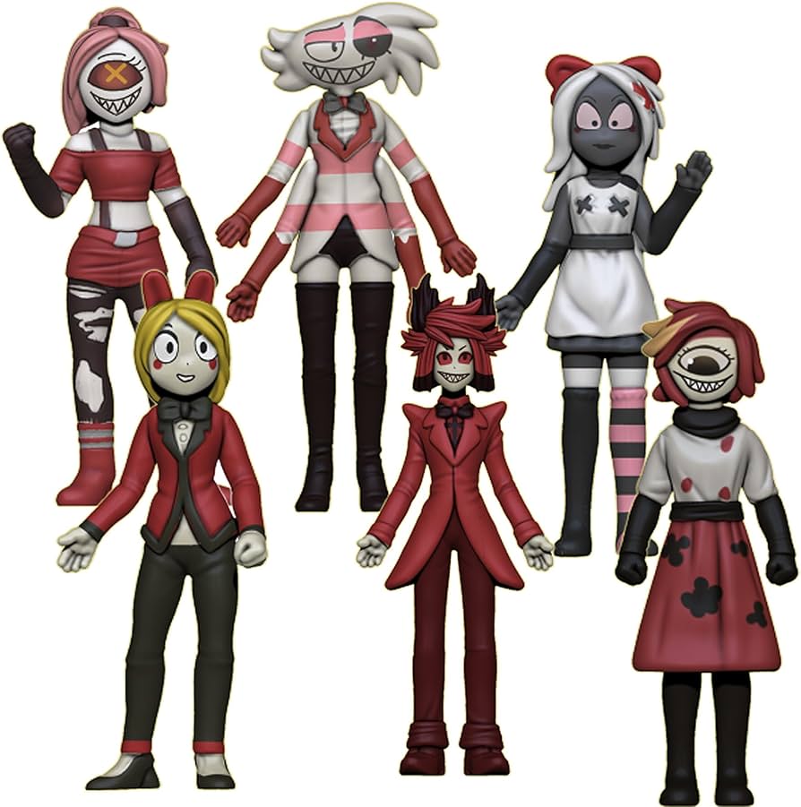 Zhongkaihua Hazbin Hotel-Figuren-Set, Cartoon-Anime-Q-Figur, PVC