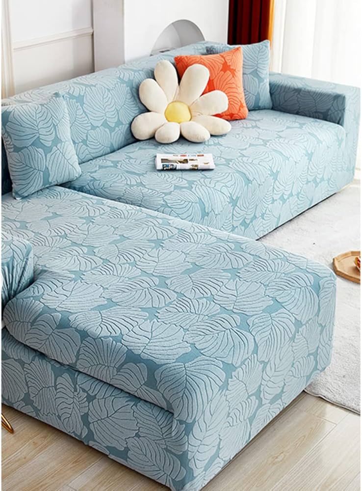 Amazon｜[SDGYS3G] ソファーカバー かけるだけ 青A ズレない 伸縮性